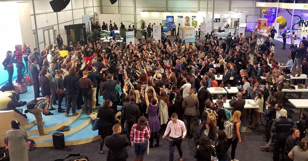 A large group of climate activists disrupted a US-government event promoting coal and nuclear power as climate solutions at the 2017 UN Climate Talks in Bonn, Germany.