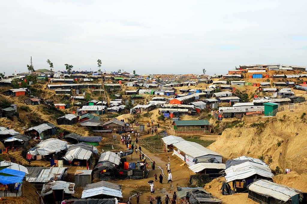 Monsoon rains are a major concern for Rohingya refugees in Bangladesh.