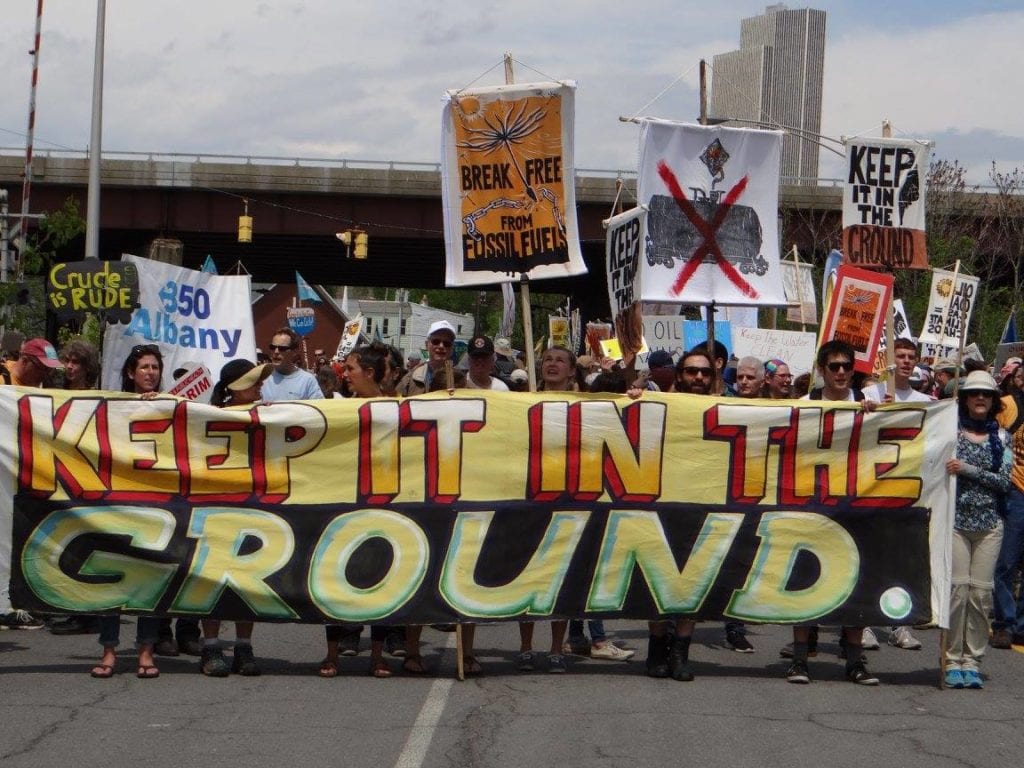 Youth protesting for better climate action