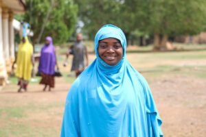 Community facilitator and cosmetologist Sadiya Usman is training women to make soap.