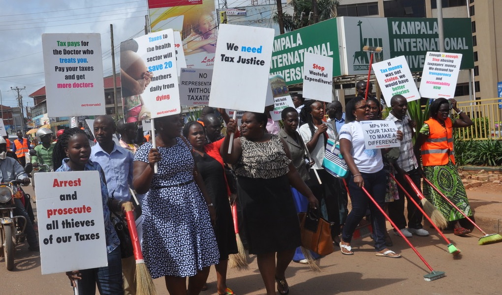 tax justice protest in Uganda
