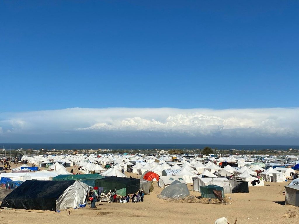 IDP camp in south of Gaza