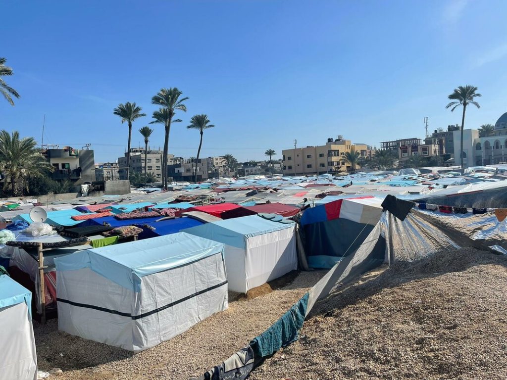 Camp for Internally Displaced People (IDP) in the south of Gaza.