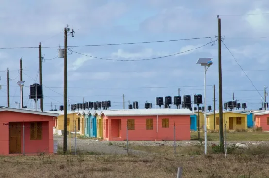 Housing built for workers at Caracol, with support from USAID. Photo: ActionAid