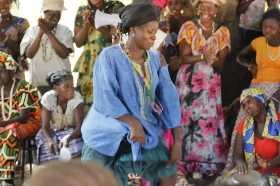 Kanyelengs can behave outside the usual social norms: shout and mock fight. Photo: Yusupha Sama/ActionAid