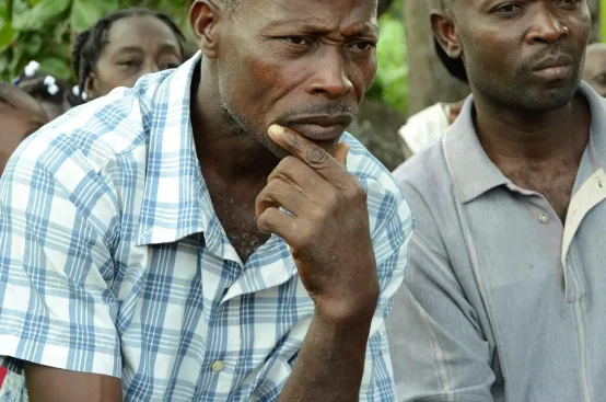 Pierre Julsain, a farmer who lost land to the Caracol Industrial Park. Photo: Marilia Leti/ActionAid