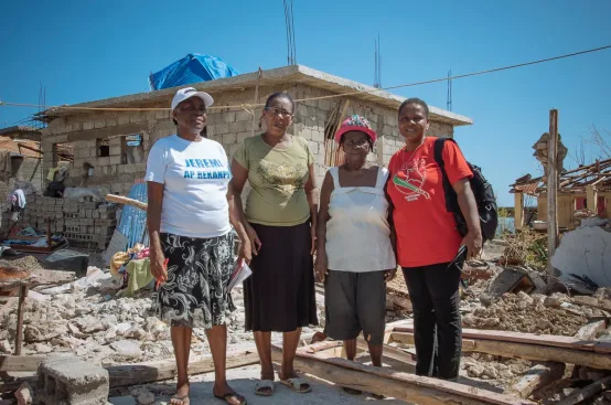 Some of the amazing women leading the emergency response in Haiti. Photo: Dylan Roberts/FreeSociety/ActionAid