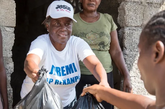 Supplies distribution. Photo: ActionAid