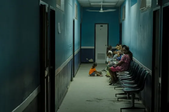Pregnant women waiting inside Sayaxche Hospital.
Photo: ActionAid