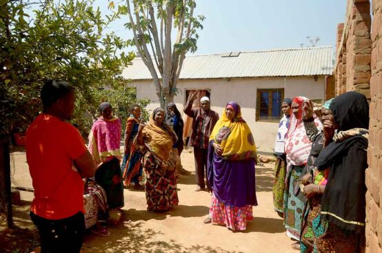 These farmers in Tanzania meet to receive skills training and to conduct social audits. Photo: Allan Gichigi/ActionAid